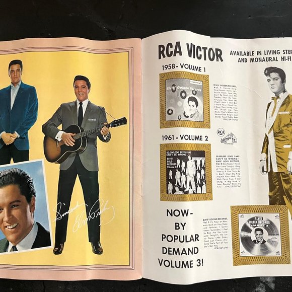 Elvis Presley Golden Hits Folio-1963-Elvis Presley Includes Giant Size Pin-Up - Picture 11 of 12